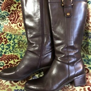 Bandolino brown leather riding boots